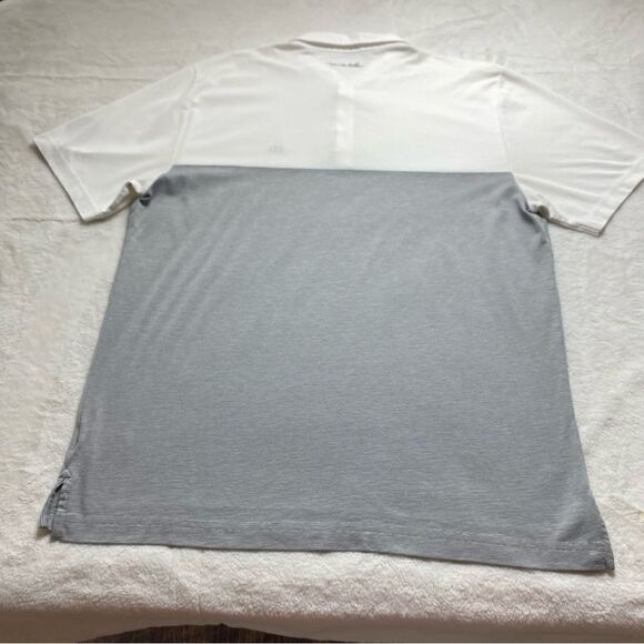 Travis Mathew White and Gray Polo Shirt Size XL - Picture 2 of 11